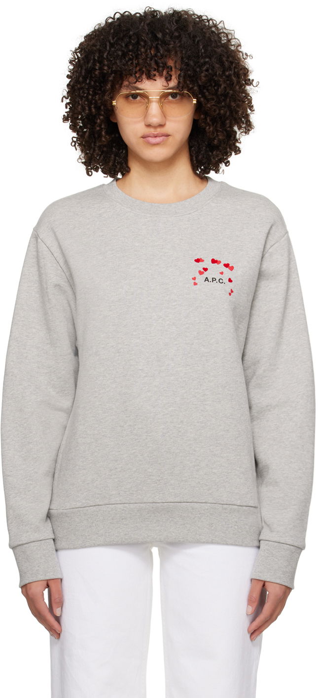 Світшоти A.P.C. Hearts Sweatshirt Сірий | COEIP-M27895