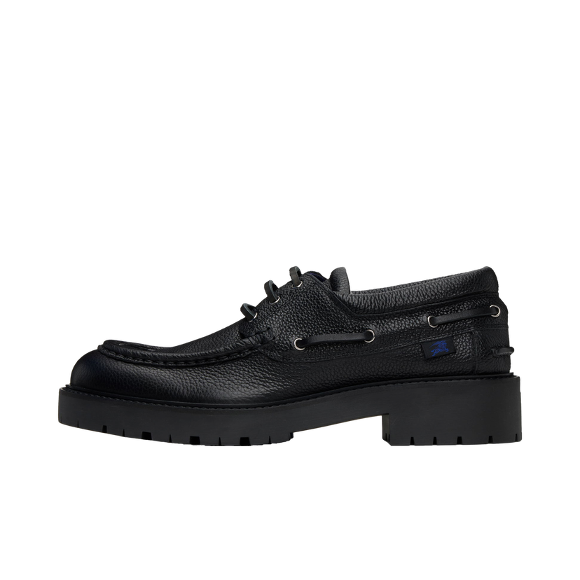 Кросівки та взуття Burberry Leather Raft Shoes чорний | 8101539