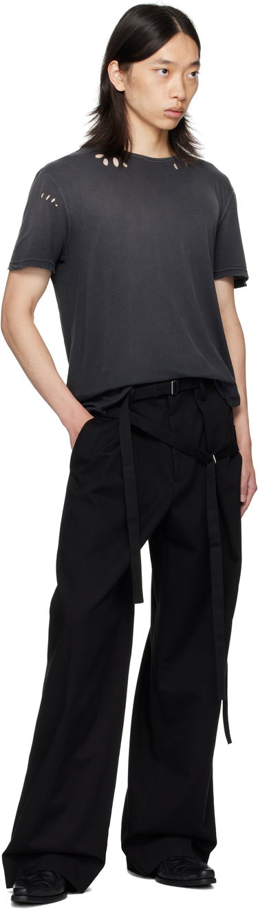 Футболка Ann Demeulemeester Ann Demeulemeester Eternal Eagle Baptist Distressed T-Shirt чорний | B0013414-FA638-098, 3