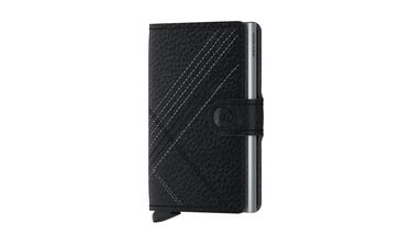 Гаманець Secrid Miniwallet "Stitch Linea Black" чорний | MSt-Linea-Black, 0