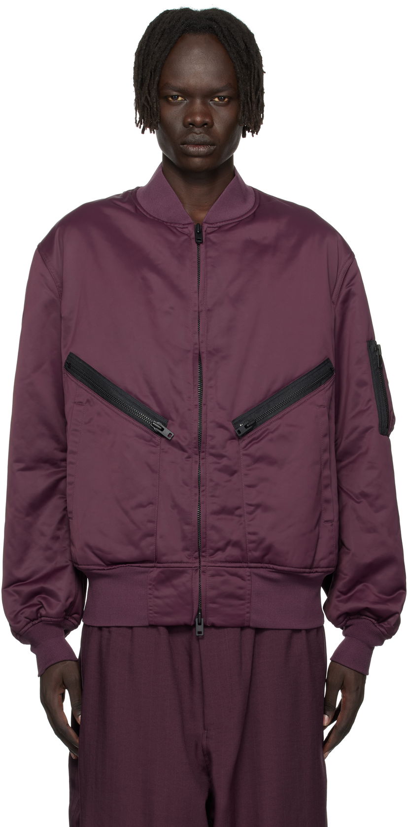 Куртка бомбер Y-3 Y-3 Insulated Bomber Jacket Бордовий | KA2397