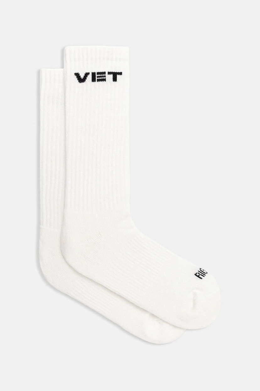 Шкарпетки VETEMENTS Vet Crew Socks білий | UH76SO250W