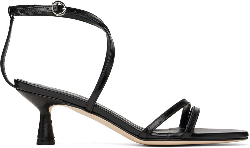 Аксесуари Aeyde Aeyde Maeve Leather Heeled Sandals чорний | A11-HS-PRAR55ST156-SS25-800-007