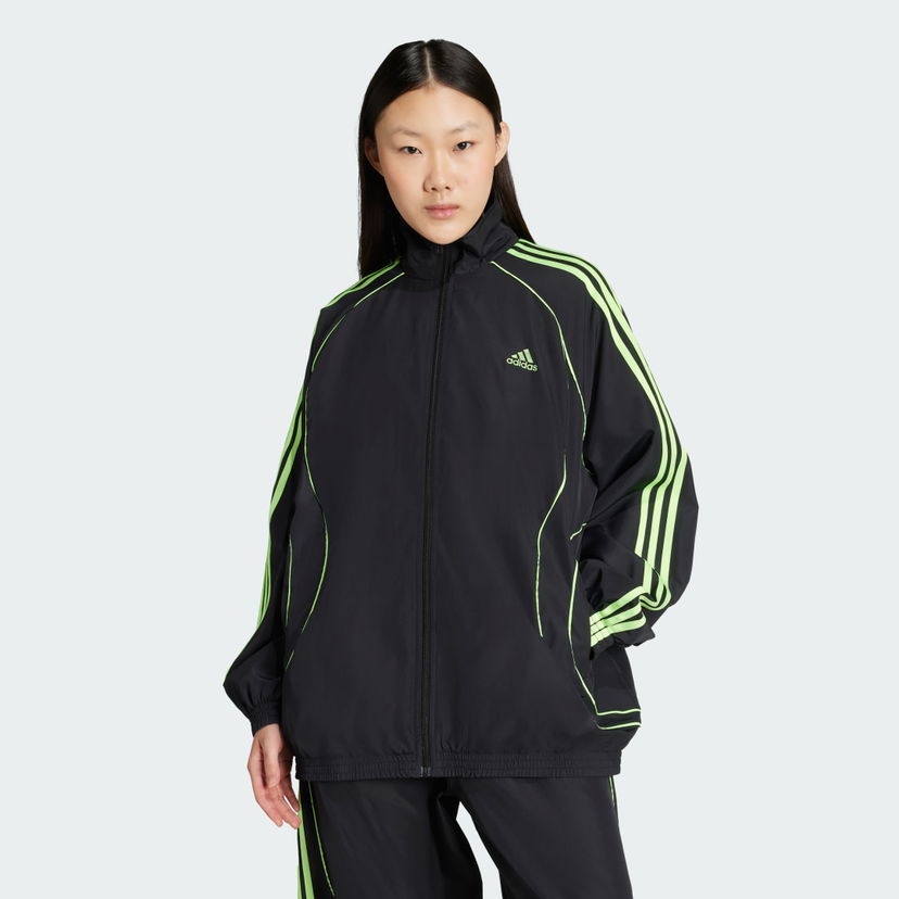 Вітровка adidas Performance Teamgeist Adicolor Woven Track Top чорний | JY2585