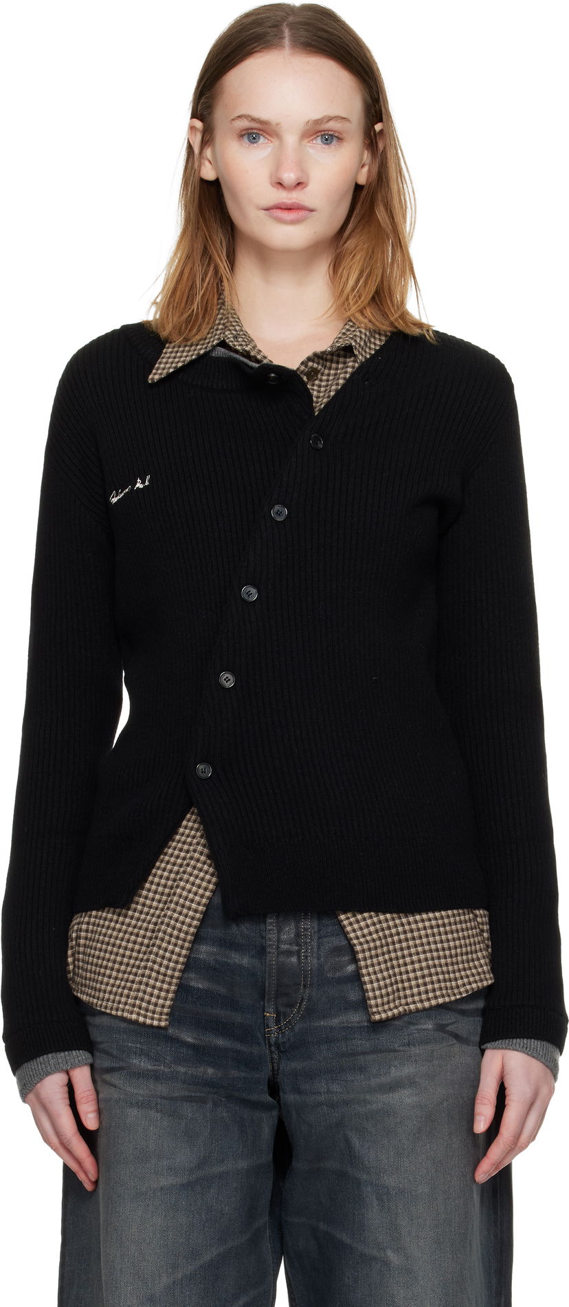 Cветр Andersson Bell Button Slim Knit Cardigan чорний | atb1383w
