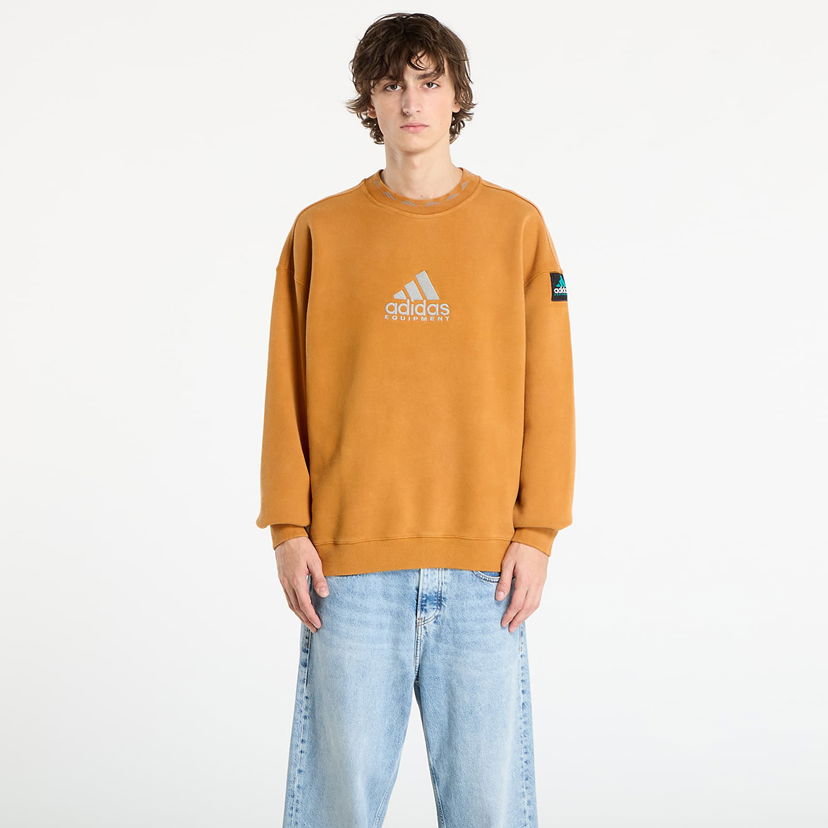 Світшоти adidas Originals Adidas Equipment Reflective Embroidery Crew Sweatshirt Помаранчевий | JX1457