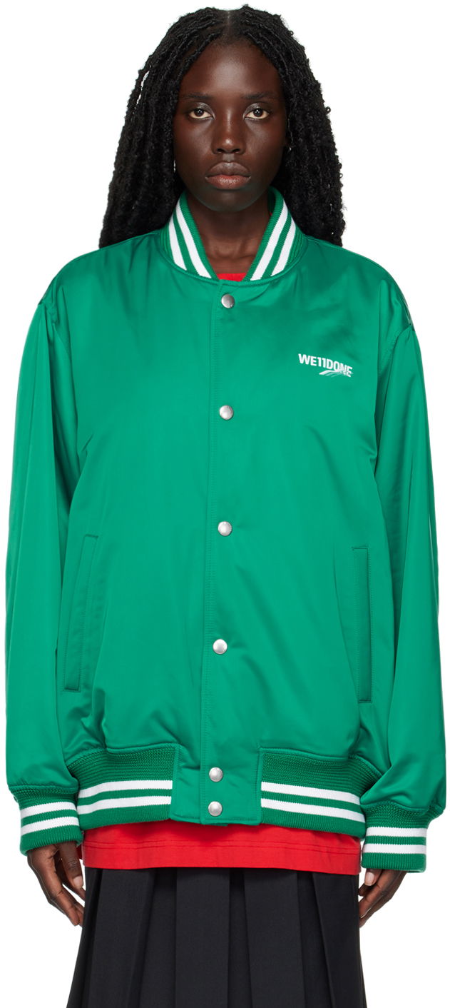 Куртка бомбер We11done Oversized Bomber Jacket Зелений | WD-JP3-22-030-U-GR