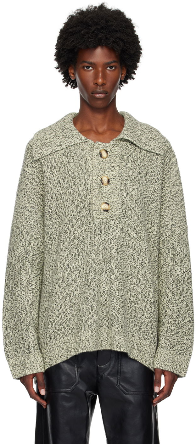 Cветр Nanushka Delier Knit Sweater Сірий | NU24PFSW00699