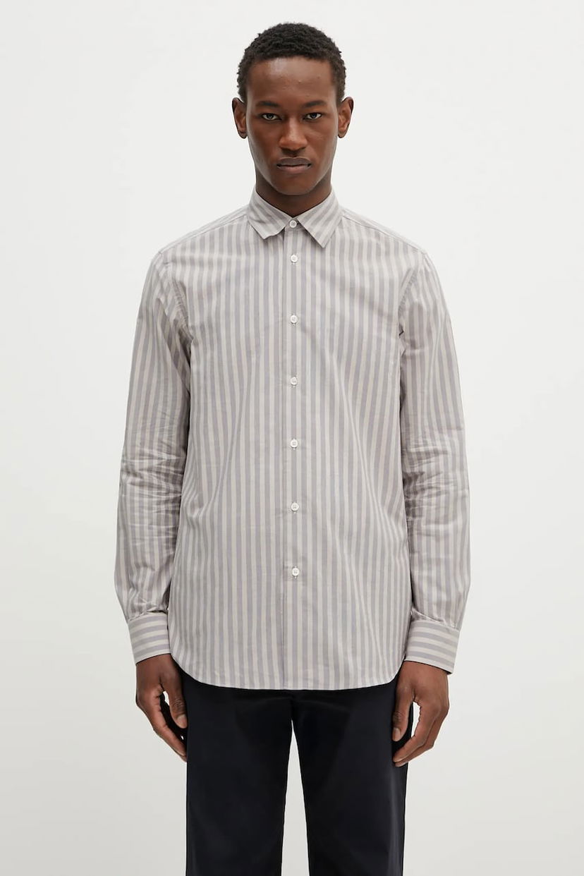 Сорочка Paul Smith Paul Smith Regular Fit Striped Shirt Сірий | M1R.901U.P02635