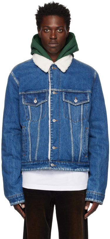Куртка We11done We11done Regular-Fit Sherpa Denim Jacket Синій | WD-DJ3-22-362-U-BL, 0