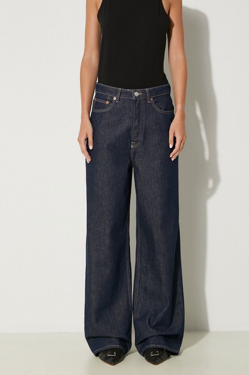 Джинси Samsoe Samsoe Samsoe Samsoe SHELLY Wide Leg Jeans Синій | F23400141