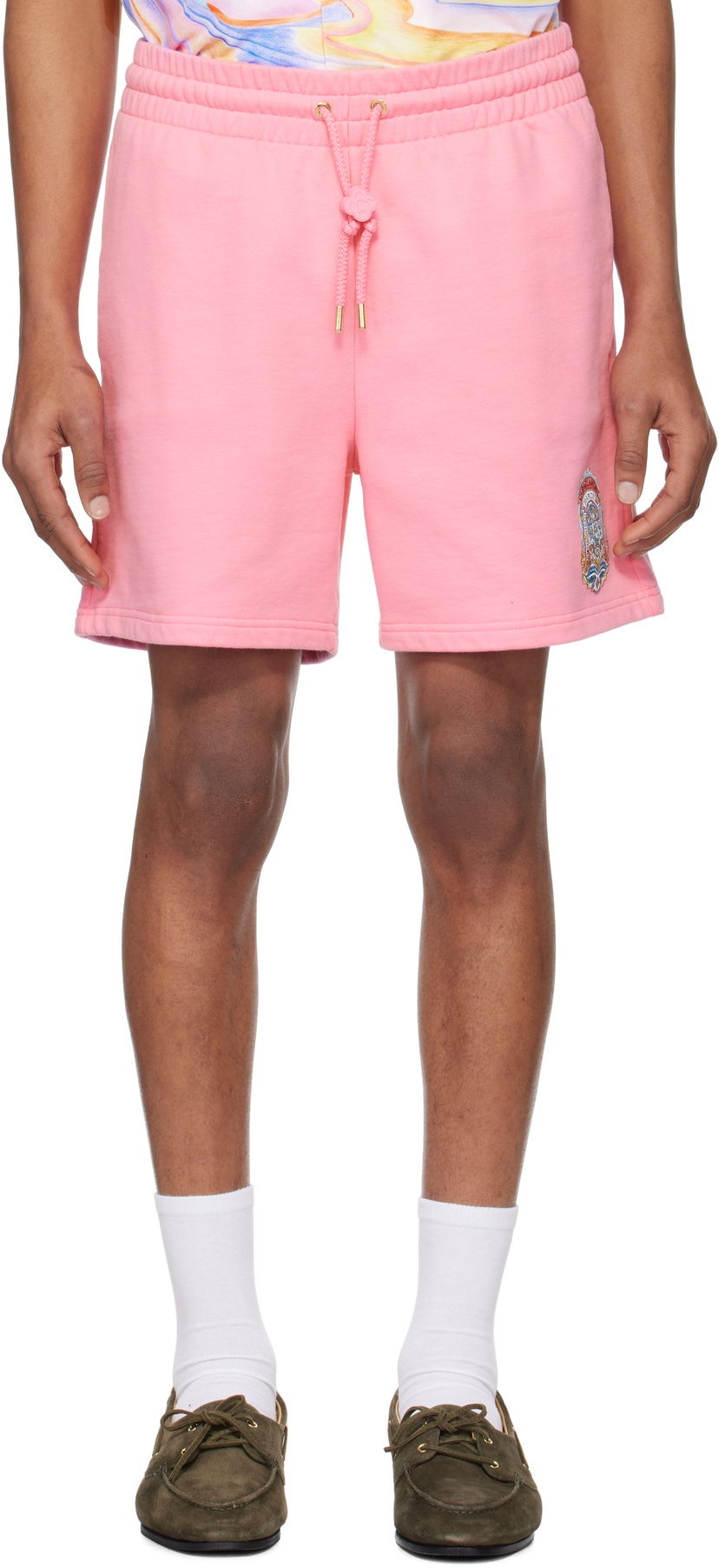 Шорти Casablanca Casablanca Casa Way Skate Sweatshorts Рожевий | MS25-JTR-003-01
