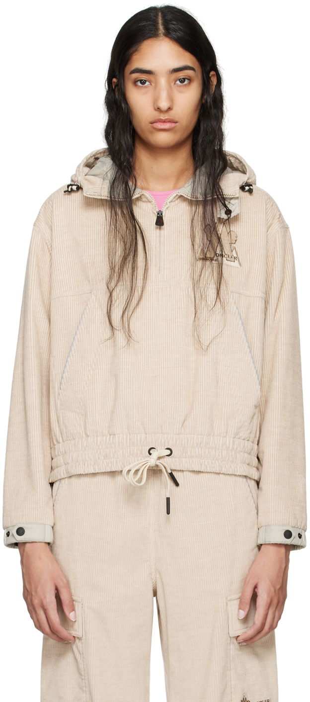 Куртка Moncler Grenoble Beige Half-Zip Jacket бежевий | J20982G00001597MN