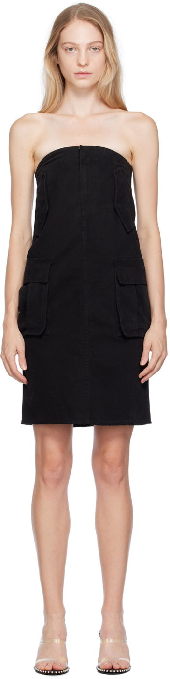 плаття We11done Cargo Midi Dress чорний | WD-OP3-23-175-W-BK