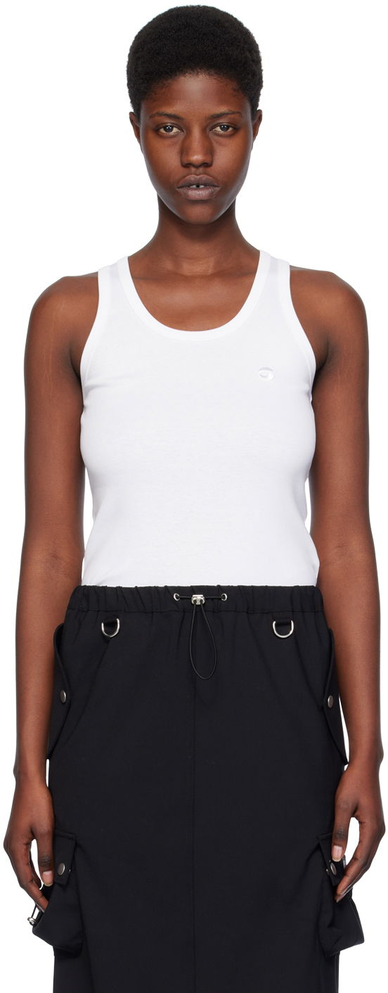 Безрукавка Coperni Coperni Embroidered Tank Top білий | COPJS12510