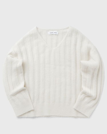 Cветр Samsoe Samsoe Samsøe & Samsøe SANOR V-Neck Sweater білий | F24400067-CLEAR-CREAM, 0