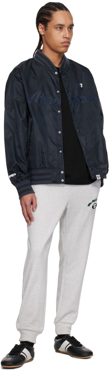 Куртка бомбер AAPE by A Bathing Ape AAPE by A Bathing Ape 'AAPE Now' Varsity Bomber Jacket темно-синій | AAPLJM7702XXNNYD, 3
