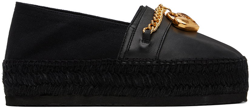 Аксесуари Moschino Moschino Chains & Hearts Espadrilles чорний | MA10813G1I MF5 00A