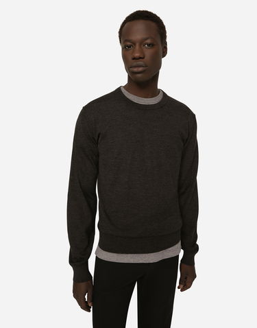 Cветр Dolce & Gabbana Dolce & Gabbana Cashmere Crewneck Sweater Коричневий | GX412TJAWLAN1254, 3
