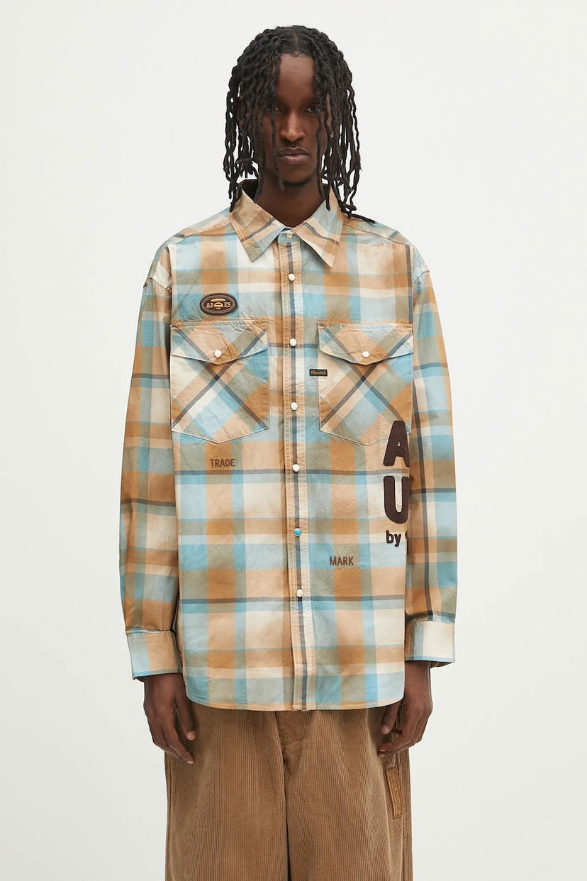 Сорочка AAPE by A Bathing Ape AAPE Main Long Sleeve Shirt Різнокольоровий | AAPSTM8522XXO