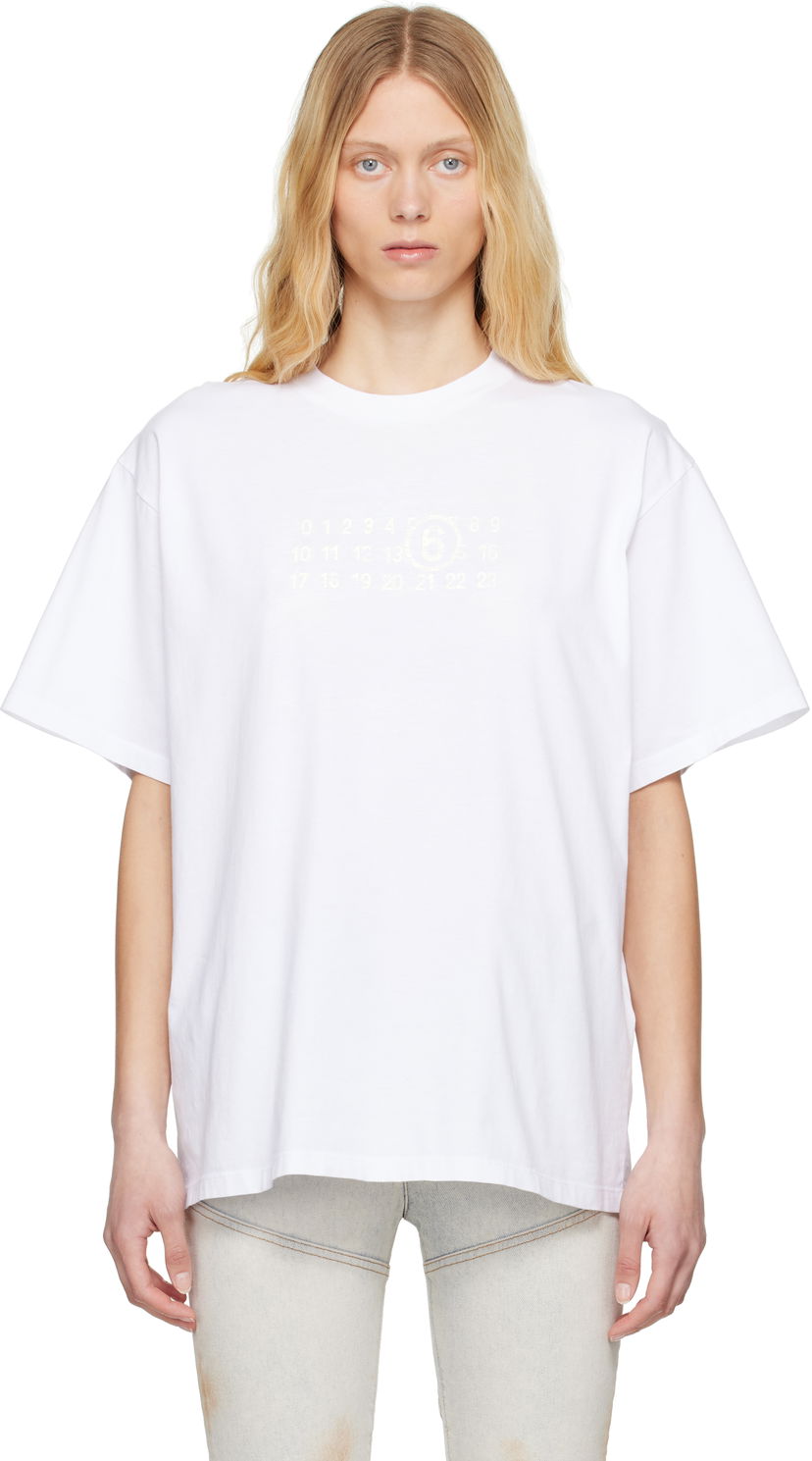 Футболка Maison Margiela MM6 Maison Margiela Basic Jersey T-Shirt білий | S62GD0202 M20115