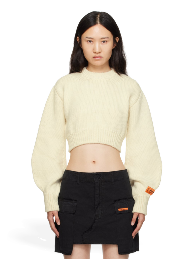Cветр HERON PRESTON Cropped Sweater білий | HWHE021F23KNI0010400