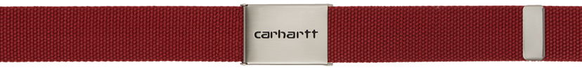 Ремені Carhartt WIP Clip Belt Бордовий | I019176