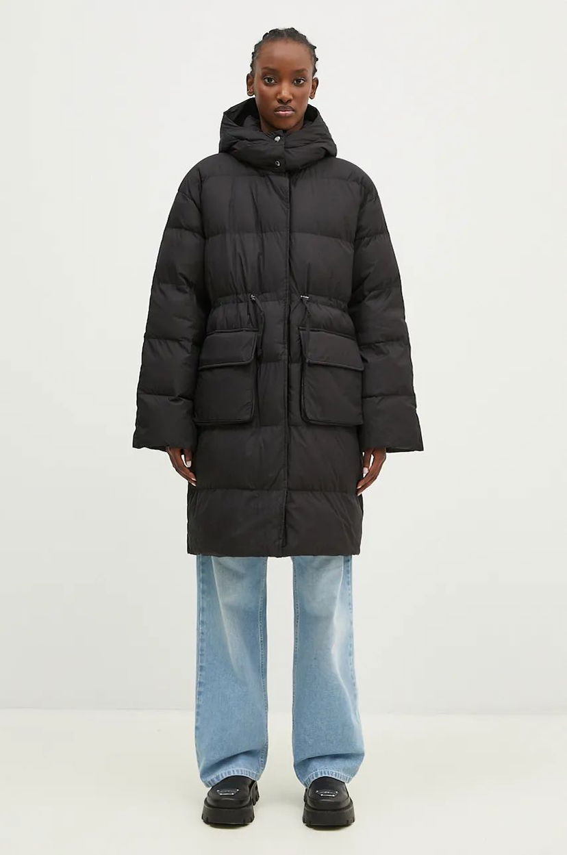 Пуховик Samsoe Samsoe Oversized Puffer Jacket чорний | F24300004