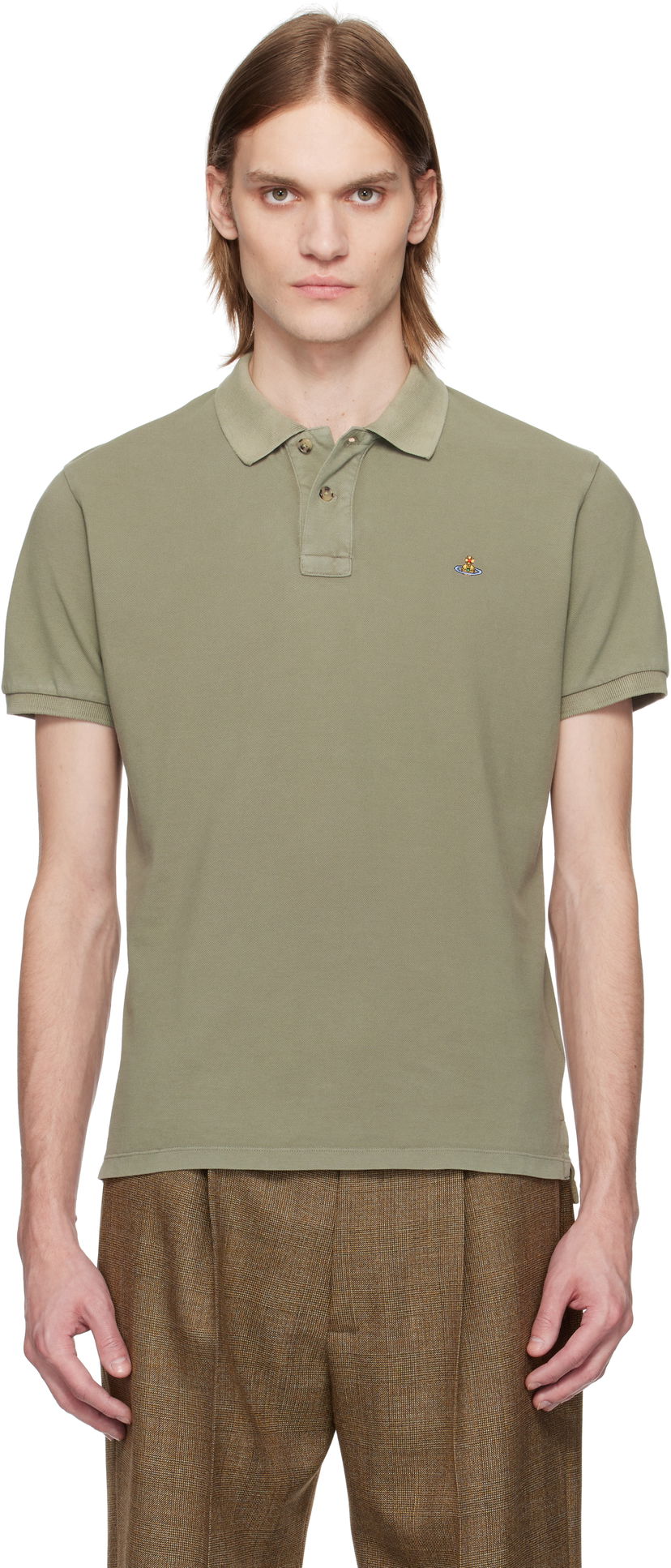 Сорочка поло Vivienne Westwood Vivienne Westwood Classic Polo Зелений | 2H01000I-J009F-