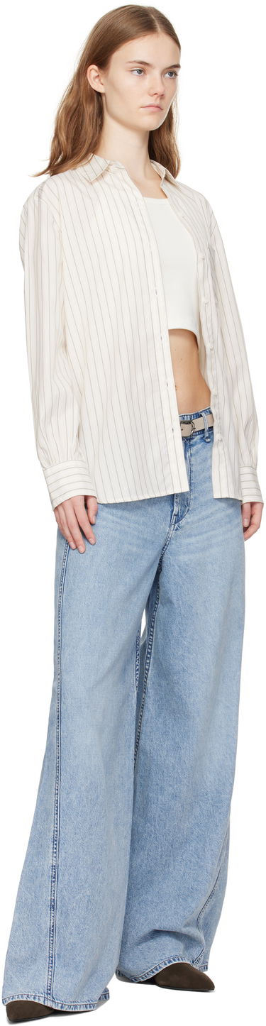 Джинси rag & bone Rag & Bone Featherweight Wide-Leg Sofie Jeans Синій | WDD24H3003FWAN, 3