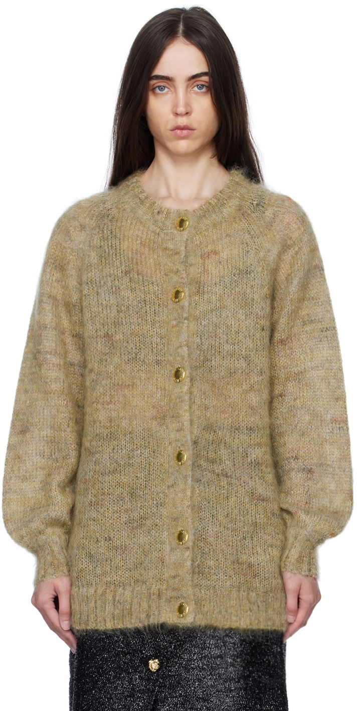 Cветр GANNI GANNI Brushed Cardigan бежевий | K1780