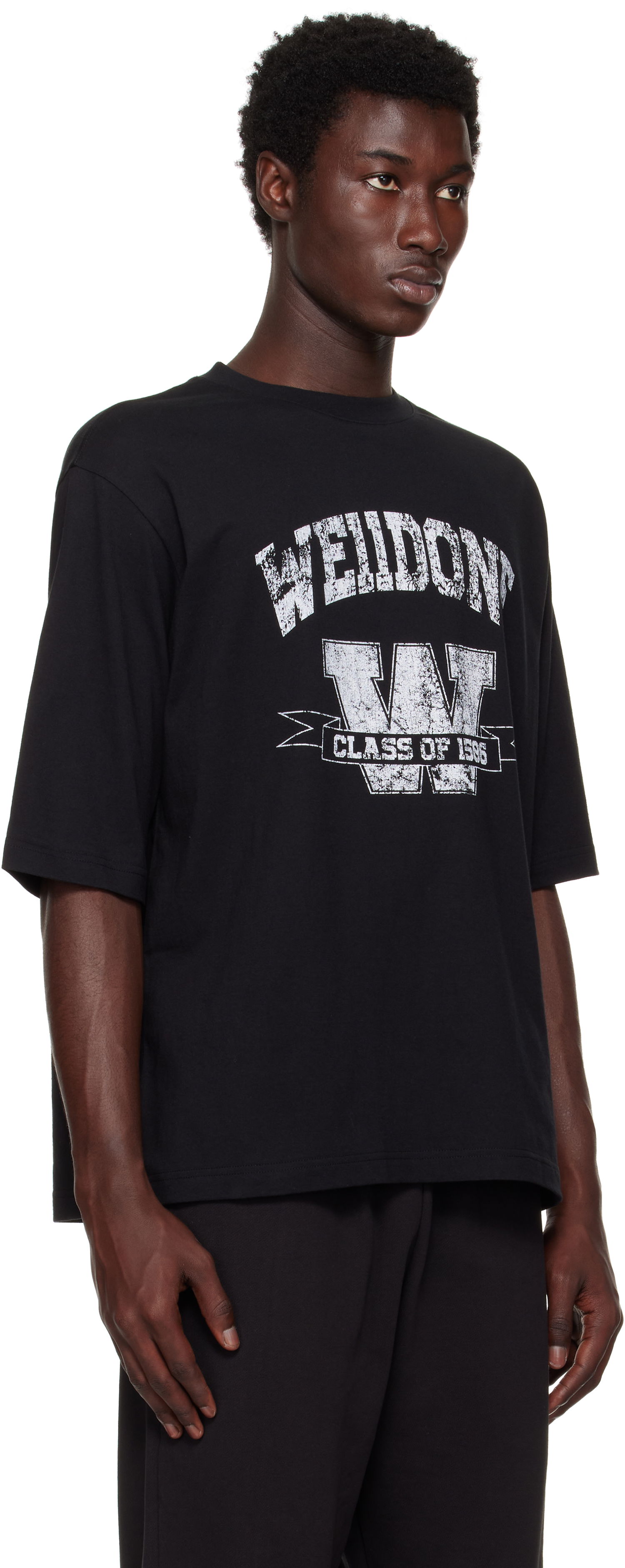Футболка We11done We11done Printed University T-Shirt чорний | WD-TT2-25-743-U-BK, 1