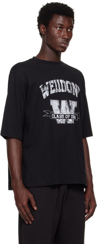 Футболка We11done We11done Printed University T-Shirt чорний | WD-TT2-25-743-U-BK, 1