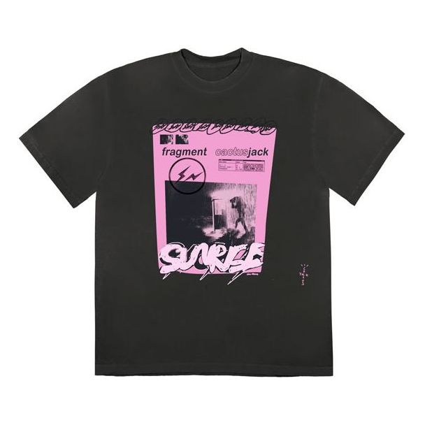 Футболка Cactus Jack by Travis Scott Travis Scott Cactus Jack x Fragment Sunrise T-Shirt чорний | CJFN-SS29, 0