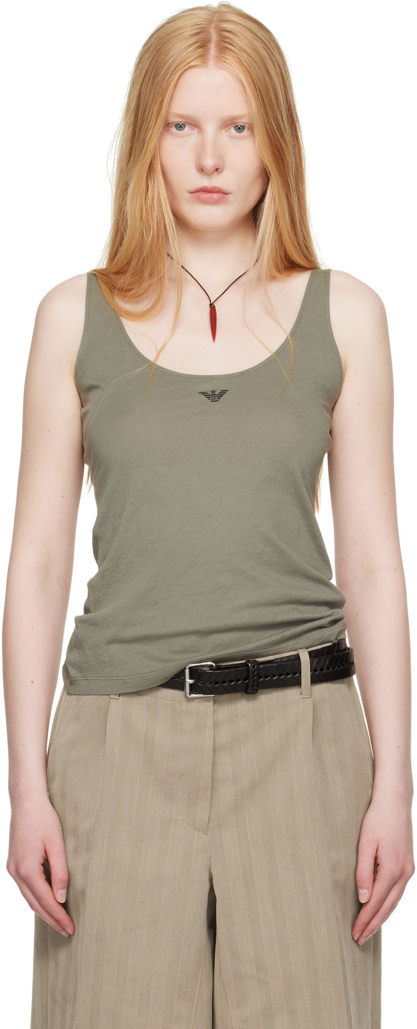 Безрукавка OUR LEGACY Emporio Armani Rivera Tank Top Зелений | WS2256RG