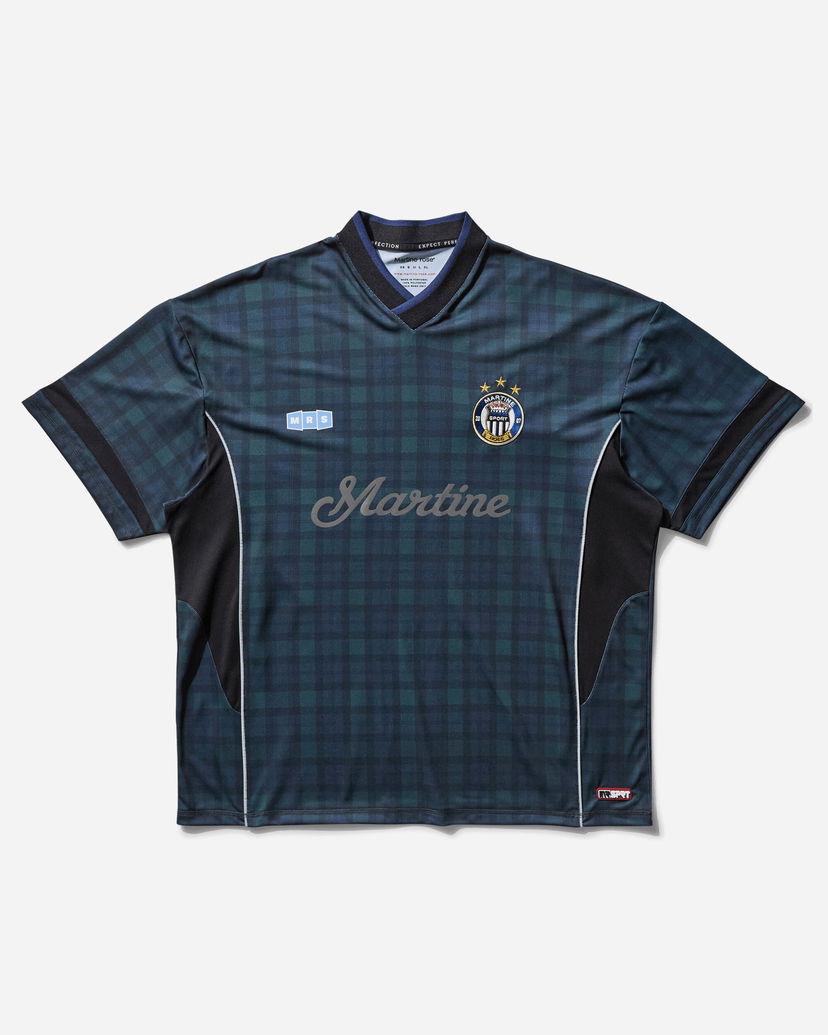 Джерсі Martine Rose Martine Rose Football Tartan Shirt Синій | 179JT11024