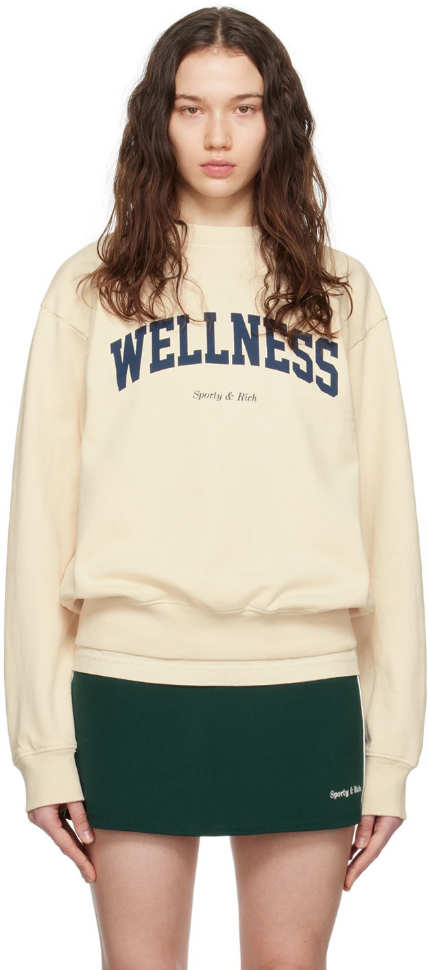 Світшоти Sporty & Rich 'Wellness' Sweatshirt бежевий | CRAW2366CR