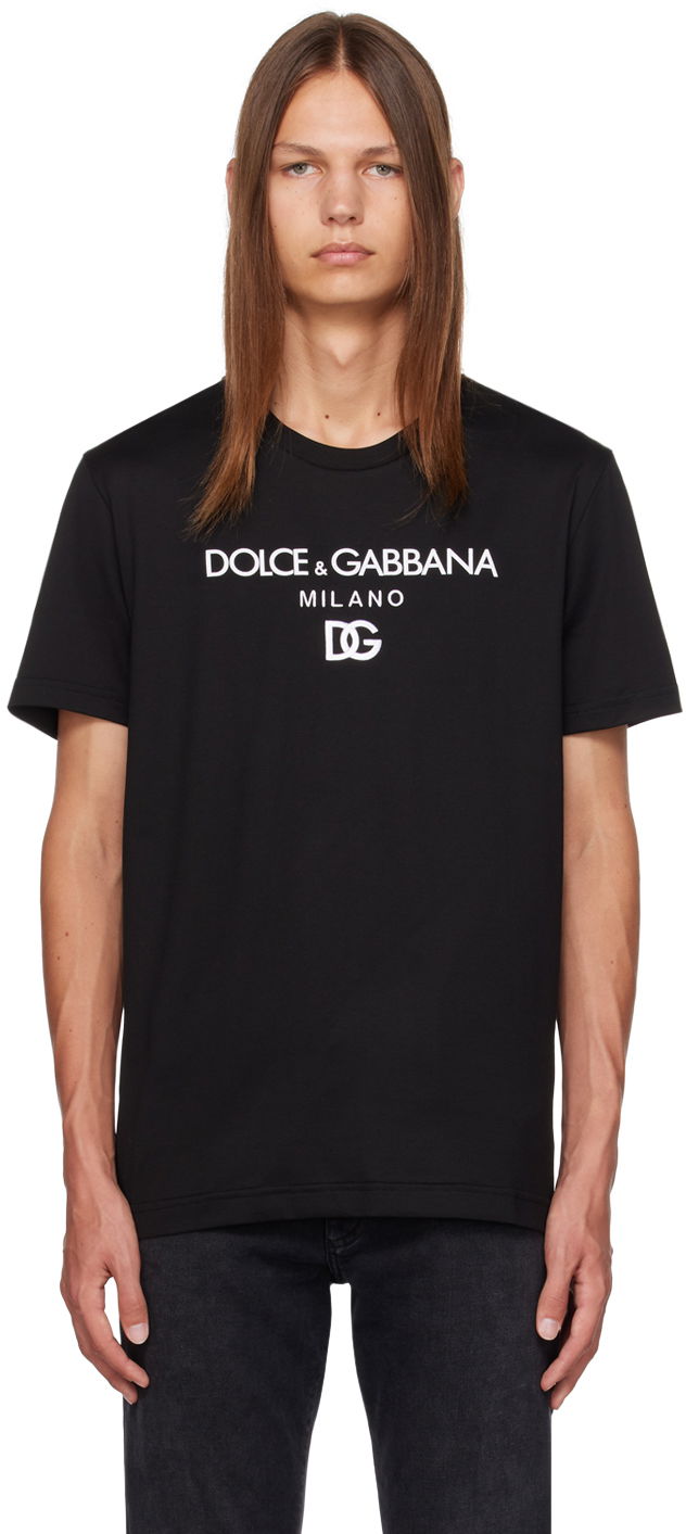 Футболка Dolce & Gabbana Black 'D&G' T-Shirt чорний | G8PD7ZG7B9X