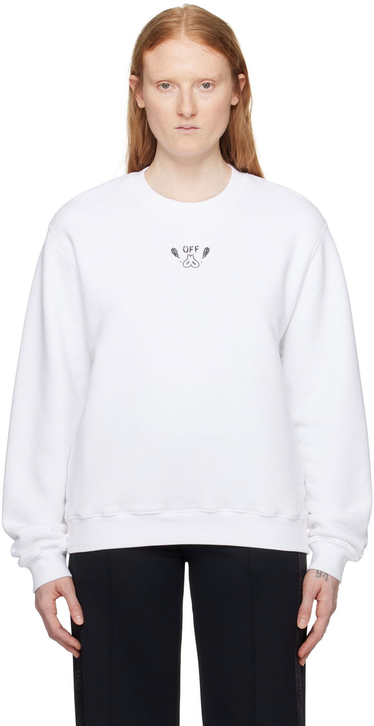 Світшоти Off-White White Bandana Arrow Sweatshirt білий | OWBA055S24FLE0020101