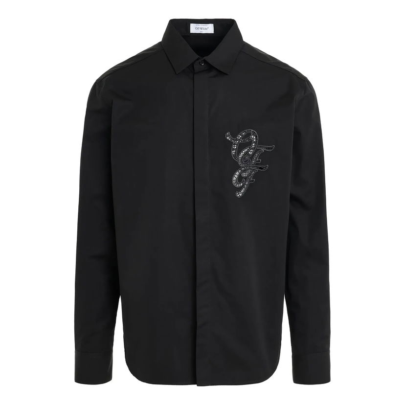 Сорочка Off-White Nature Lover Heavy Cotton Shirt чорний | OMGE040S24FAB0041010