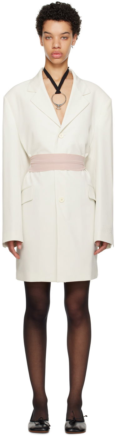 Пальто Maison Margiela Buttoned Oversized Coat білий | S62AA0056 S54445