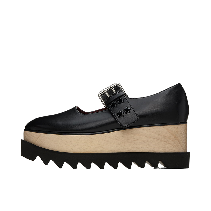 Кросівки та взуття Stella McCartney Elyse Star-Studded Platform Loafers чорний | 810423AP0250