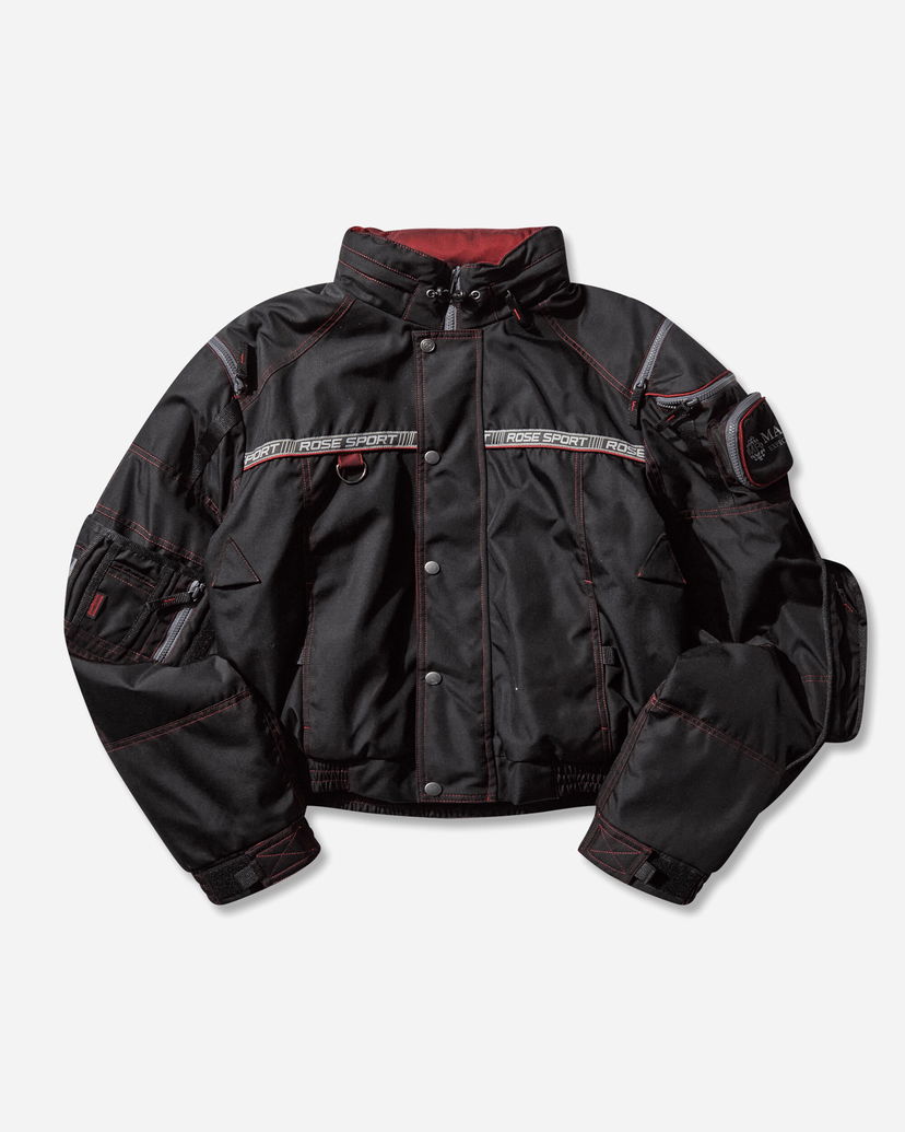 Куртка бомбер Martine Rose ROSE SPORT Utility Jacket with Red Stitching чорний | 750WO15035