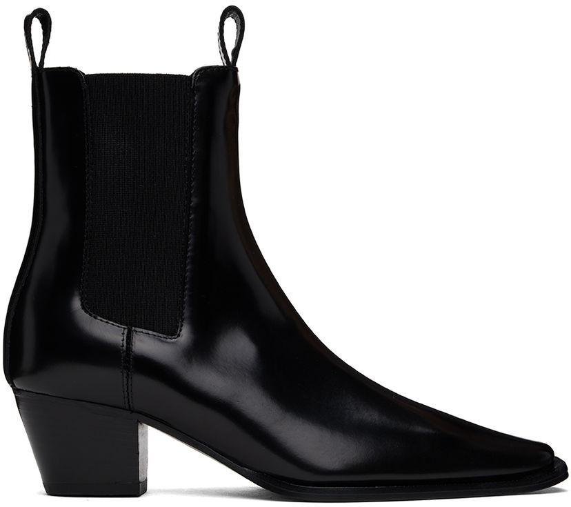 Кросівки та взуття TOTEME The City Leather Chelsea Boots чорний | 233-8025-825