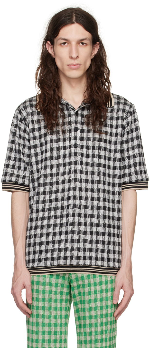 Сорочка поло Anna Sui Anna Sui Checked Polo чорний | M1023K20