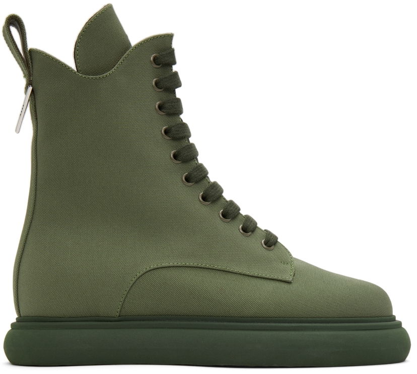 Одяг The Attico Attico Selene Canvas Ankle Boots Зелений | 221WS443 C008
