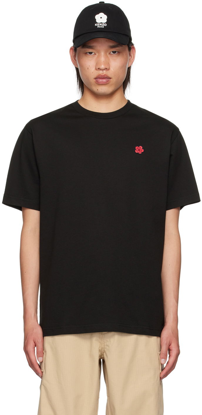 Футболка KENZO Black Paris Boke Flower T-Shirt чорний | FE65TS4744SG