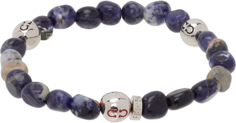 Браслет FERRAGAMO Salvatore Ferragamo Baroque Beads Bracelet Синій | 785674
