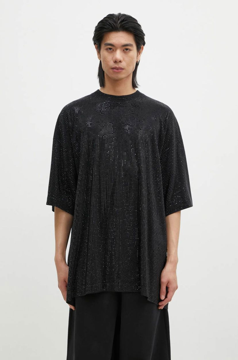 Футболка VETEMENTS Iced-Out Oversized T-Shirt чорний | UA66TR900B