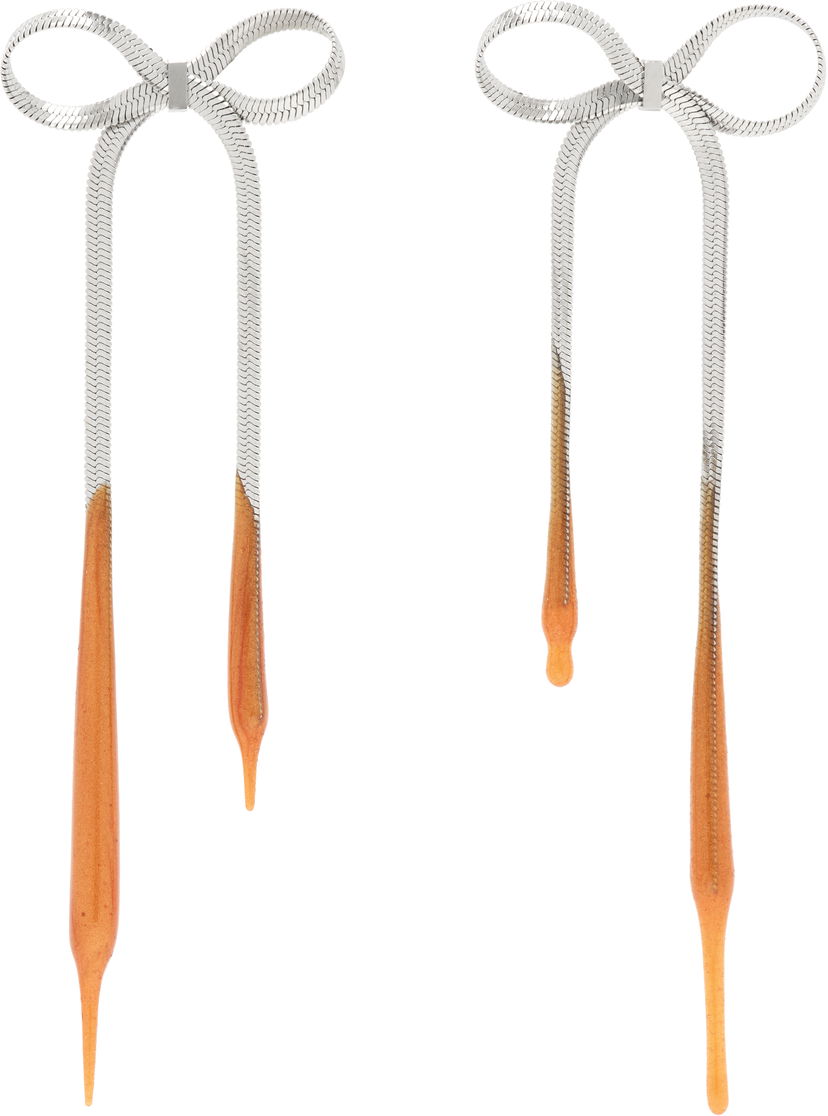 Сережки Ottolinger Ottolinger Laced Bow Earrings Помаранчевий | 12590032502